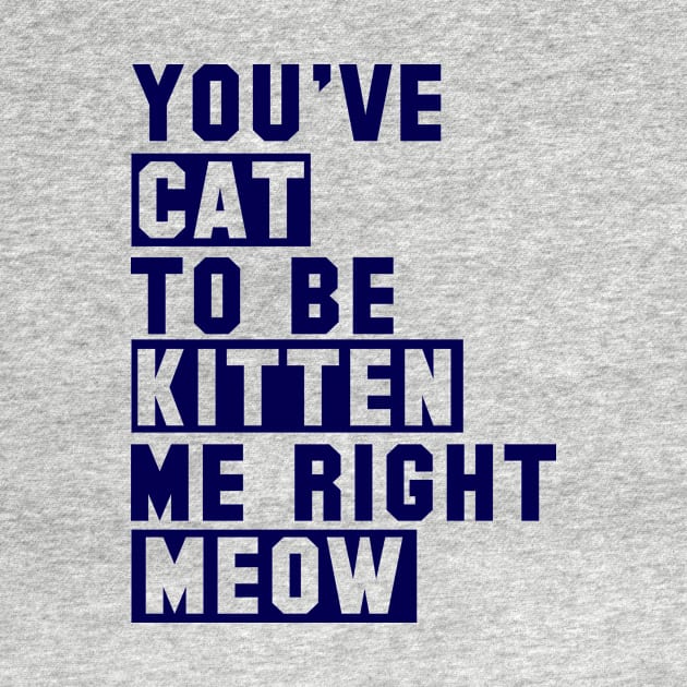 You've Cat to be Kitten Me Right Meow by bykenique